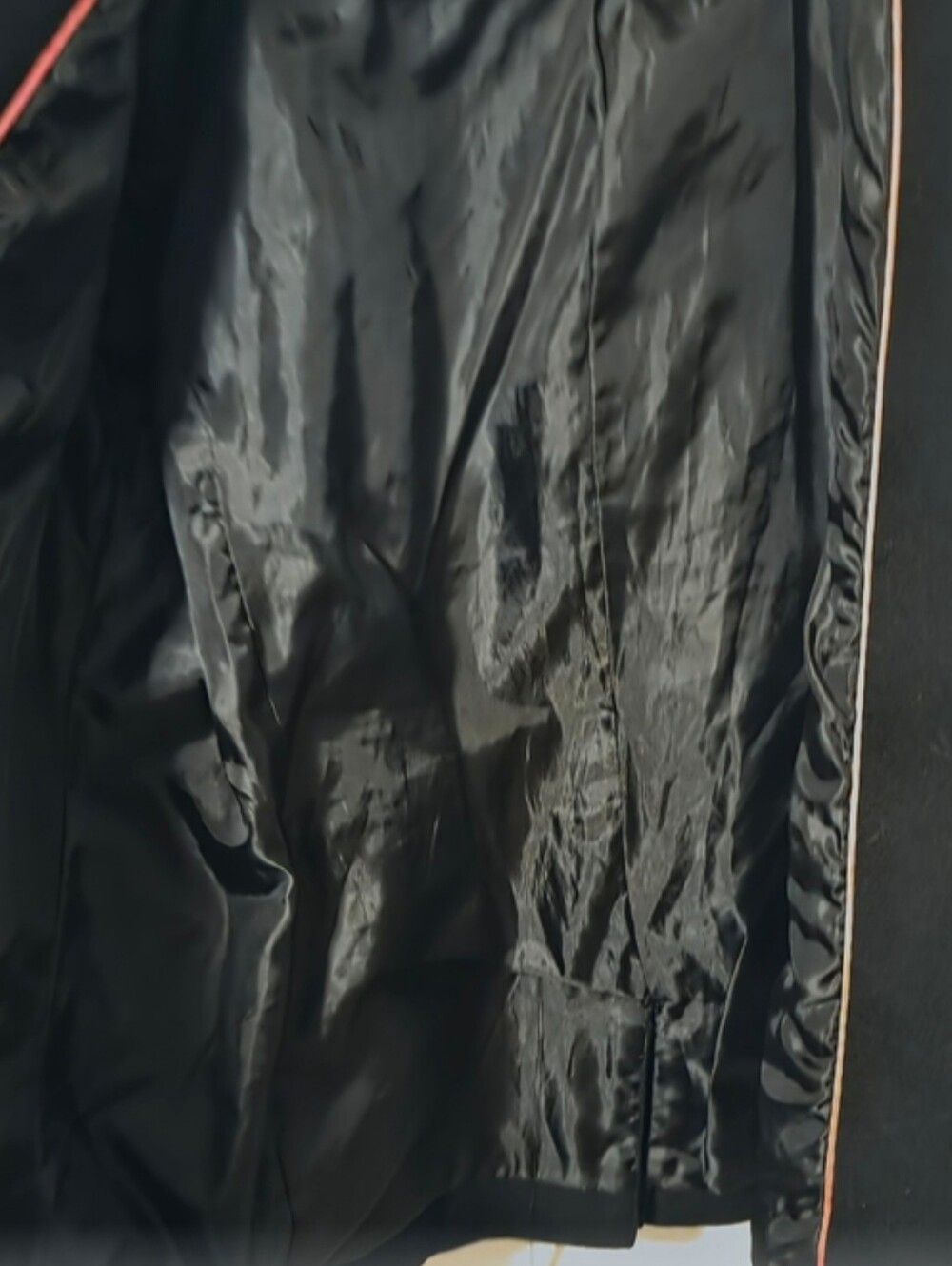 Grane Black Zip-Front Wool-Blend Moto Jacket - Picture 3 of 4